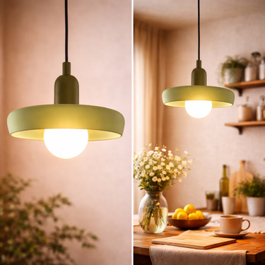 Forest Round Hand-Blown Glass Pendant Light
