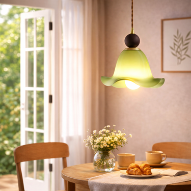 Forest  Hand-Blown Frosted Glass Pendant Light