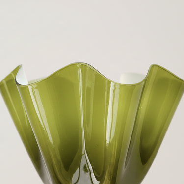 Forest Hand-Blown Lotus Leaf Glass Wall Sconces