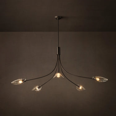 Shell Clear Glass Round Chandelier 60" Starting at $3,995Member / $5,710Regular